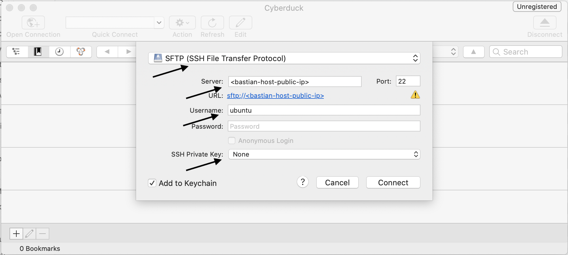 Copy private key